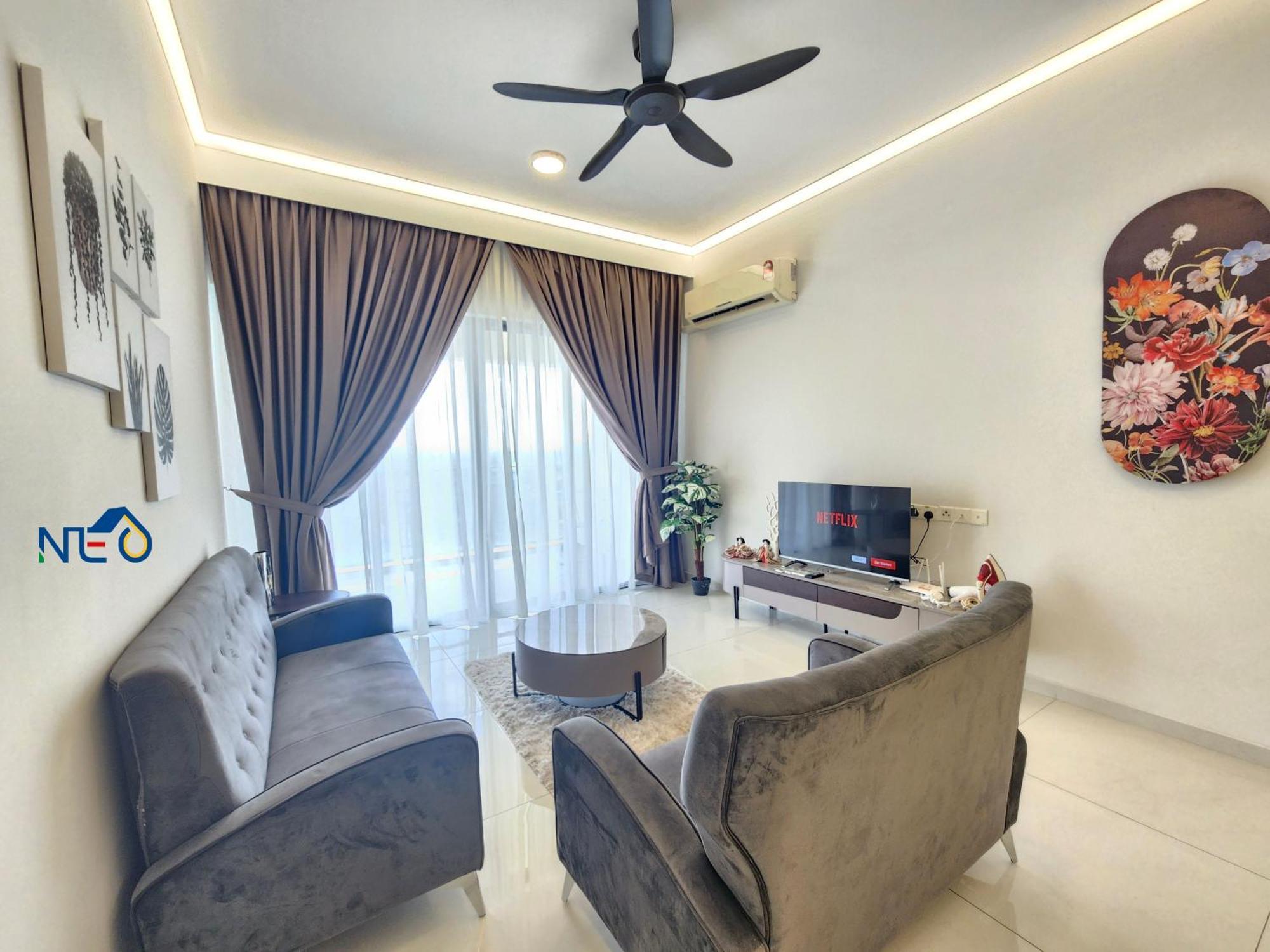 ג'והור בהרו Country Garden Danga Bay Instyle Sea View Homestay Suite By Neo חדר תמונה